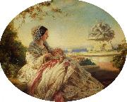 Franz Xaver Winterhalter Queen Victoria with Prince Arthur France oil painting reproduction